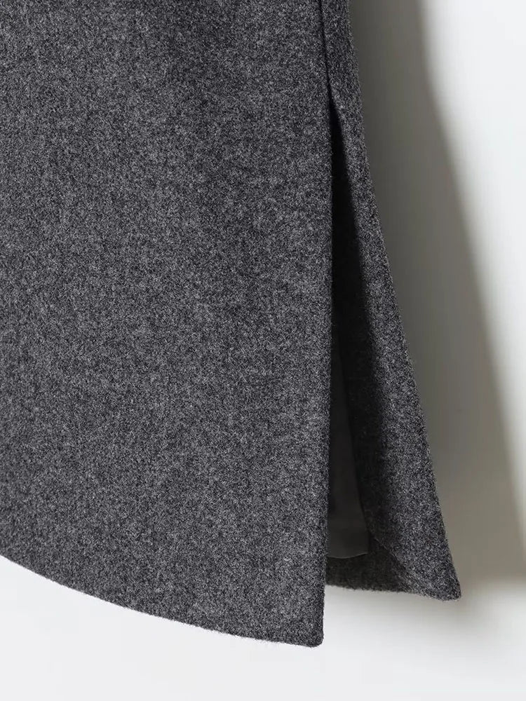 2025 Women Autumn Winter Jackets Coats Casual Solid Scarf Collar Single Breasted Female Elegant Street Jacket Outerwear Clothing