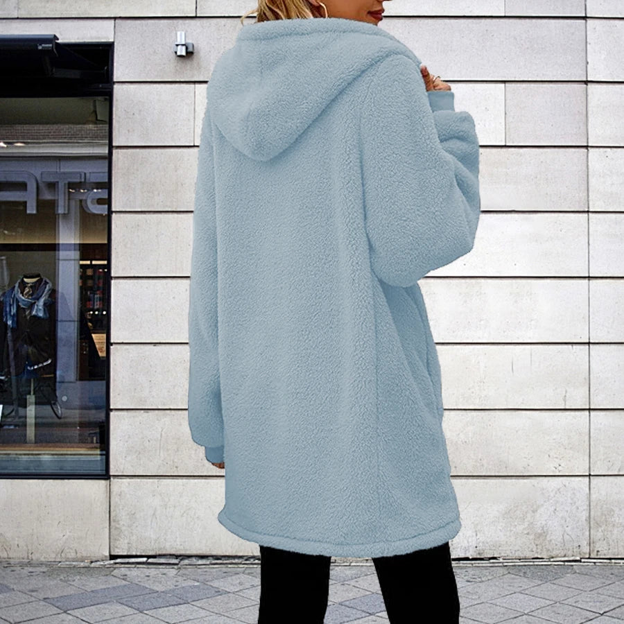 Plus Size2025 Bestselling Large Size Lamb Fur Hooded Jacket Popular Trendy Outerwear with Hat for Extra Warmth And Style