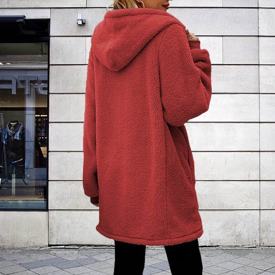 Plus Size2025 Bestselling Large Size Lamb Fur Hooded Jacket Popular Trendy Outerwear with Hat for Extra Warmth And Style