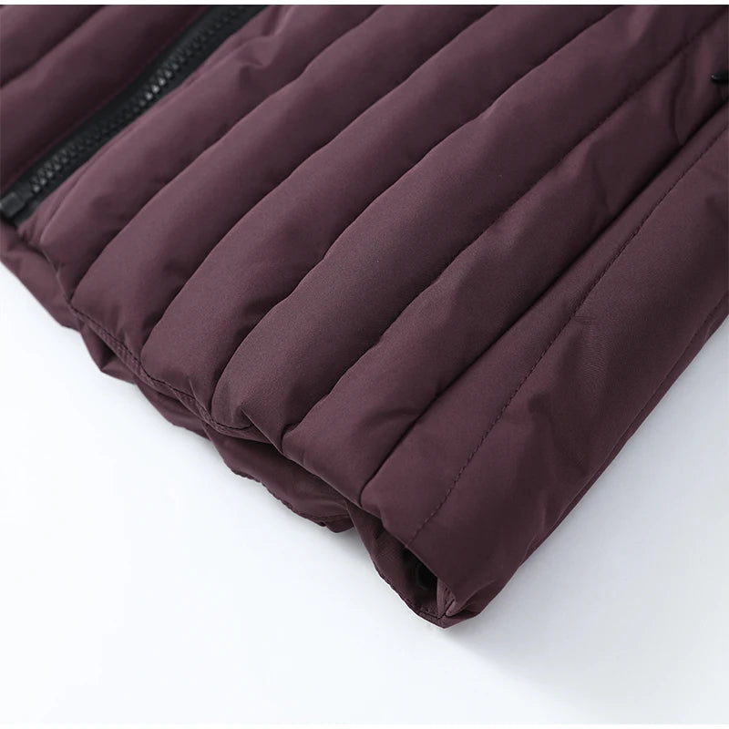 Belted Chic Hooded Cotton Coat Women Casual Full Sleeve Stand Collar Zipper Short Skiwear 2026 Lady Winter Sport Puffer Jacket